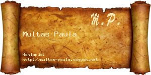 Multas Paula névjegykártya